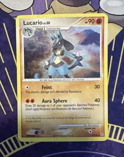 Pokemon Lucario 6/130 Diamond and Pearl Holo Rare Card - PL - Image 1