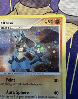 Pokemon Lucario 6/130 Diamond and Pearl Holo Rare Card - PL - Image 5