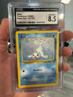 CGC Seel 41/102 base set unlimited 1999 pokemon card - Image 3