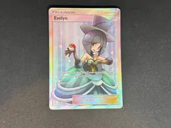Evelyn Team Up 175/181 Pokemon TCG Card - Ultra Rare Sun & Moon Full Art SM Holo - Image 1