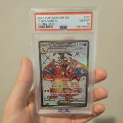 PSA 10 Pokemon TCG Charizard EX Obsidian Flames Ultra Rare Holo Card 215/197 - Image 1