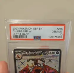 PSA 10 Pokemon TCG Charizard EX Obsidian Flames Ultra Rare Holo Card 215/197 - Image 2