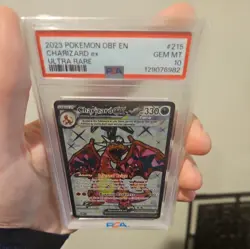 PSA 10 Pokemon TCG Charizard EX Obsidian Flames Ultra Rare Holo Card 215/197 - Image 4