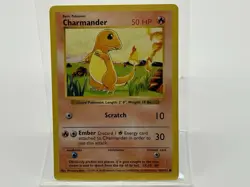 Pokemon TCG X6 Charmander Card 46/102 Common Shadowless Base Set - Image 3