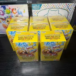 ONE PIECE CARD GAME OP-15 8x DOUBLE PACK SET 10 ENGLISH DP-10 USA - Image 2