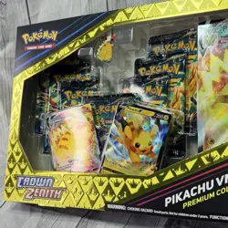 Pokemon Cards Crown Zenith Pikachu Vmax Premium Collection Box Sealed 7 Pack NEW - Image 3