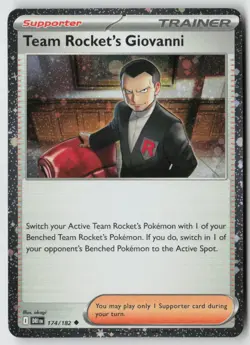 Team Rocket's Giovanni (Cosmos Holo) 174/182 - Misc Cards & Products - PTCG - Image 1