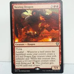NESTING DRAGON 176 COMMANDER: OUTLAWS OF THUNDER JUNCTION MTG LP - Image 1