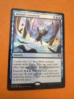 MTG - Alrund's Epiphany - FOIL - Kaldheim - NM/MT - Brandy New! - Image 1