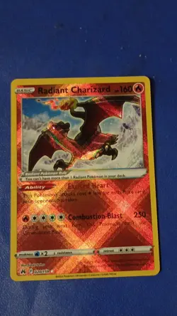 Pokemon TCG Radiant Charizard Holo 020/159 Crown Zenith 160 HP Basic English - Image 1