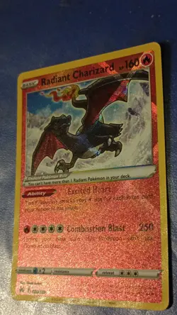 Pokemon TCG Radiant Charizard Holo 020/159 Crown Zenith 160 HP Basic English - Image 2
