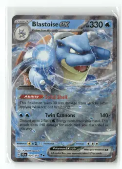 Blastoise ex 30/142 Double Rare Stellar Crown Pokemon Holo Near Mint - Image 1