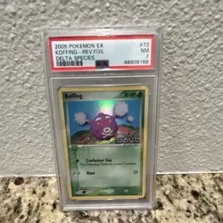 Pokemon Koffing EX Delta Species Reverse Holo PSA 7 72/113 English 2005 - Image 1