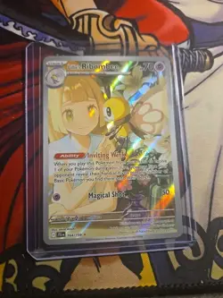 Pokemon Lillie's Ribombee Illustration Rare Holo 164/159 journey together - Image 1
