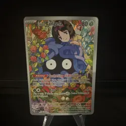Pokemon Erika's Tangela 218/217 Sv Illustration Rare Full Art Holo 80 HP - Image 1