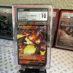 Lance’s Charizard V SWSH133 – 2021 Pokemon Black Star Promo – CGC 10 - Image 1