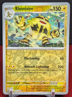 Pokemon Electivire #047/142 Scarlet & Violet Stellar Crown Reverse Holo - Image 1