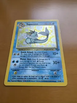 Vaporeon 1999 Pokemon Jungle Unlimited Holo Rare #12/64 - MP - Image 4