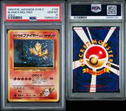 Pokemon Blaine's Moltres Gym 2 Japanese Holo #146 PSA 10 PERFECT SWIRL 🎆 - Image 5