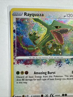 Pokemon TCG Rayquaza Vivid Voltage Holo Rare Card 138/185 NM/M Condition - Image 2