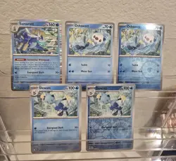 Pokemon TCG Cards Bulk Lot Of 5 Cards. Samurott, Oshawott & Dewott. - Image 1