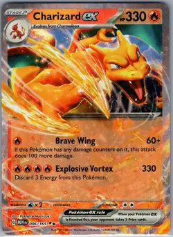 Charizard ex - 006/165 SV: Scarlet & Violet 151 - Pokemon Card - NM - Image 1