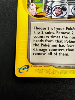 Moo-Moo Milk 155/165 - Expedition Base Regular Vintage Pokemon Card NM e-Reader - Image 2