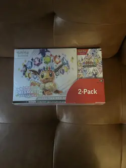 Pokemon TCG Prismatic Evolutions 2 Pack ETB & Booster Bundle Cosco Exclusive! - Image 1