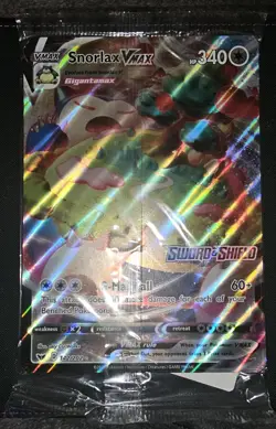 Pokemon SEALED Snorlax VMAX 142/202 Sword & Shield Gamestop Oversized Promo - Image 1