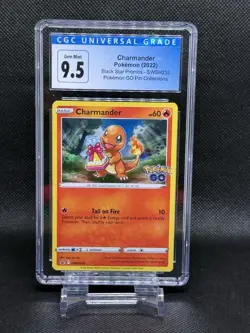 2022 Pokemon GO Black Star Promo Charmander - SWSH232 Holo CGC 9.5 - Image 1
