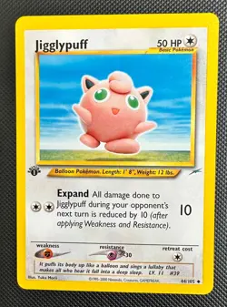 Pokemon 2002 Neo Destiny 1st Edition JIGGLYPUFF 44/105 NM - never played - Image 1