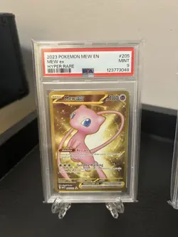 Mew EX Hyper Rare Holo Scarlet & Violet 151 2023 Pokemon 205/165 PSA 9 Mint - Image 1
