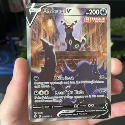 Pokemon Umbreon V Single Strike Full Art Ultra Rare Holo Evolving Skies 189/203 - Image 2