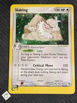 Slaking 12/109 - Ruby and Sapphire Holo Rare Pokemon TCG LP - Image 1