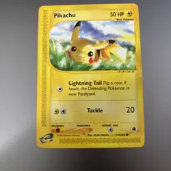 Pokemon Pikachu TCG 124/165 Regular E-Reader Expedition Base Set NM - Image 1