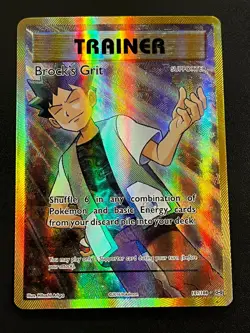 Brock's Grit 107/108 - XY Evolutions Ultra Rare Full Art Trainer Holo Pokemon LP - Image 1