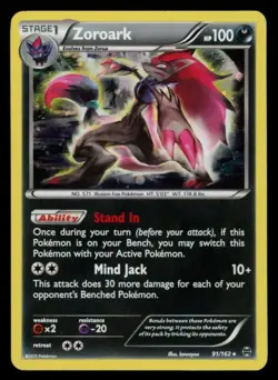 Zoroark 91/162 Cosmos Holo Rare XY Breakthrough Pokemon TCG Near Mint - Image 1