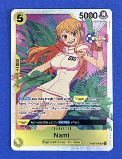 Nami OP08-106 Two Legends SR Foil One Piece TCG EN NM - Image 1