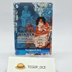 One Piece TCG Portgas.D.Ace (Winner Pack 2024 Oct-Dec) Promo OP07-053 English NM - Image 1