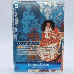 One Piece TCG Portgas.D.Ace (Winner Pack 2024 Oct-Dec) Promo OP07-053 English NM - Image 2