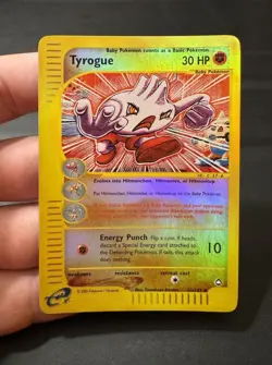 Tyrogue 63/147 Aquapolis 2002 Reverse Holo Pokemon Card TCG MINT - Image 1