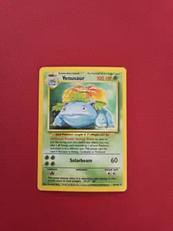 Pokemon TCG Venusaur Base Set Holo Unlimited Rare Card 15/102 - Image 1