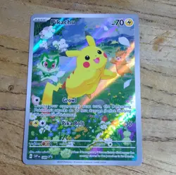 Pokemon TCG Pikachu SVP 088 2024 Scarlet & Violet Black Star Promo Card - Image 1