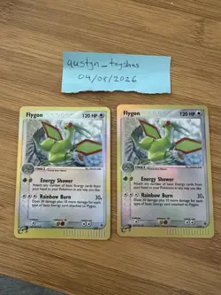 (Both cards) Pokemon TCG EX Dragon Flygon 4/97 Reverse Holo 2003 - Image 1