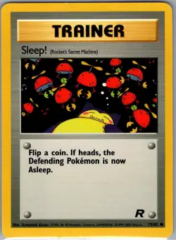 Sleep! (Rocket's Secret Machine) 79/82 Non Holo Team Rocket - Pokemon Card - NM - Image 1