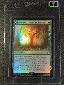 2025 Final Fantasy MTG Raise a Chocobo Black Foil 0201 - Taby Card™ MINT 9 - Image 1