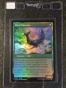 2025 Final Fantasy MTG Raise a Chocobo Black Foil 0201 - Taby Card™ MINT 9 - Image 2