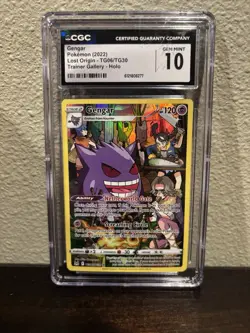 Pokemon Lost Origin TG06/TG30 Gengar Trainer Gallery Holo CGC 10 Gem Mint b - Image 1