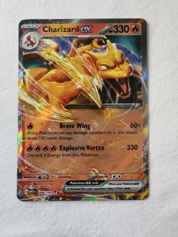 ENG Pokemon TCG – Charizard EX (006/165) DOUBLE RARE NM/M Pack Fresh - Image 2