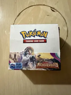 * Opened* Pokemon Paldea Evolved Booster Box 36 Packs - Image 1